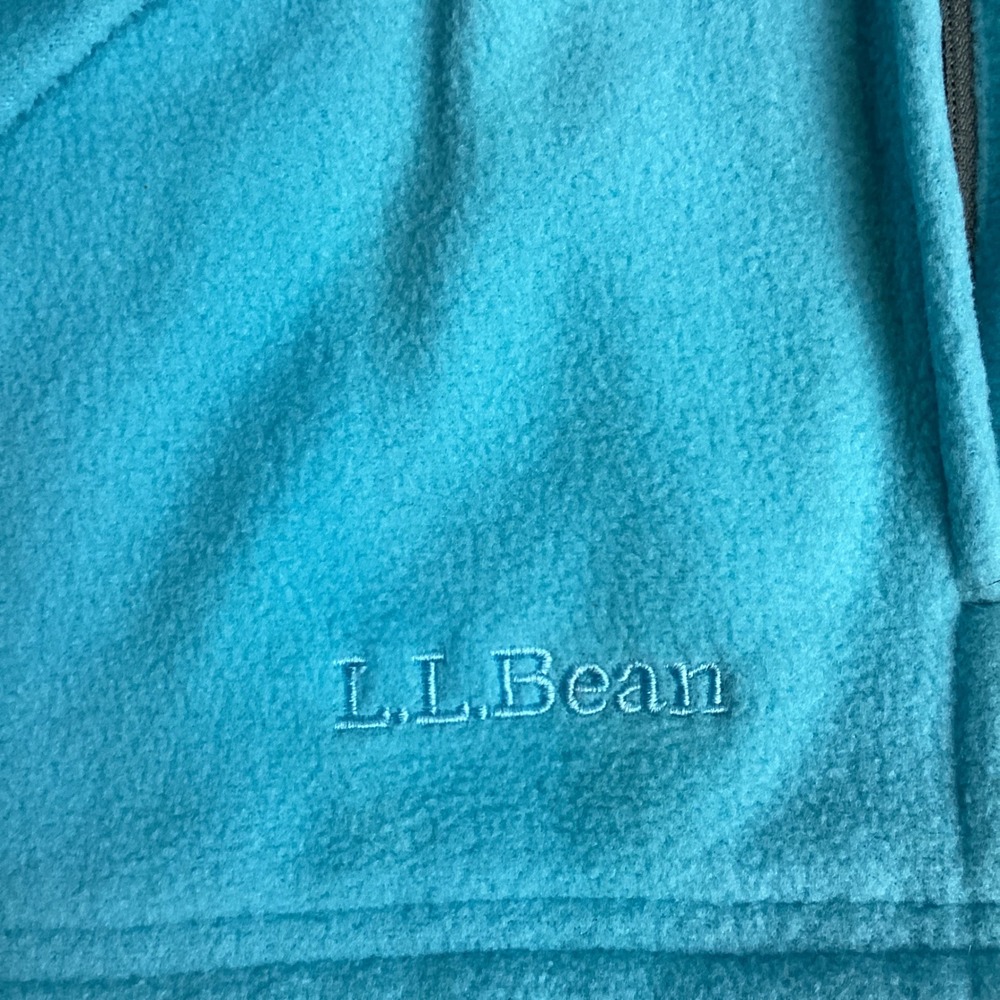 LL Bean Womens Turquoise Blue Full Zip Fleece Jacket 295927 Small Regular - Picture 4 of 13